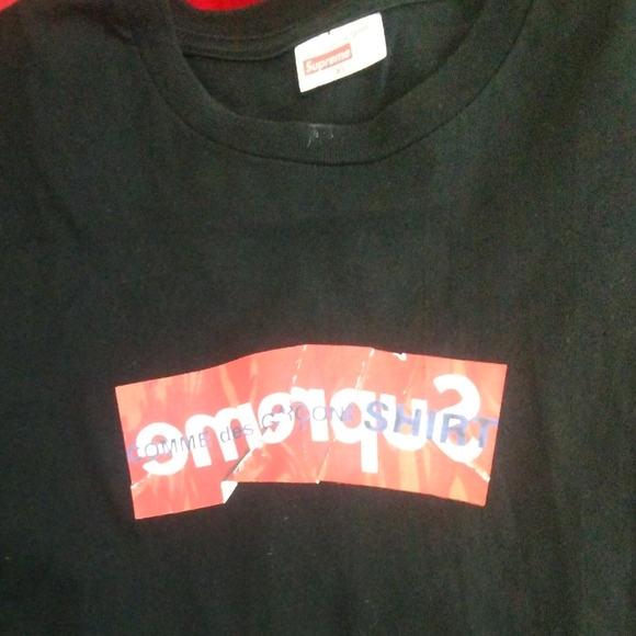 Supreme x Comme des Garçons Black T-Shirt - Picture 1 of 2